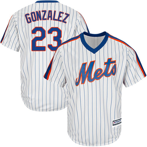 Mets #23 Adrian Gonzalez White(Blue Strip) Alternate Cool Base Stitched Youth MLB Jersey